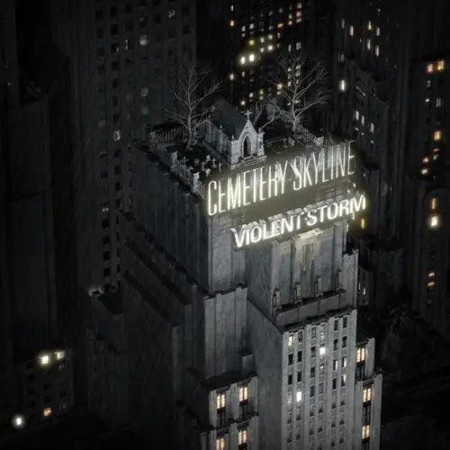 Cemetery Skyline : Violent Storm